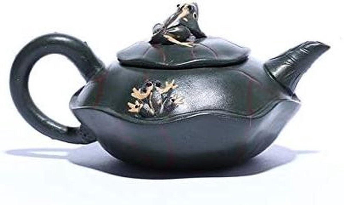 Theepot Zisha - Theepot Ketel - Thee Zetten - Handgemaakt Lotus Ontwerp - 190 ml - Groen