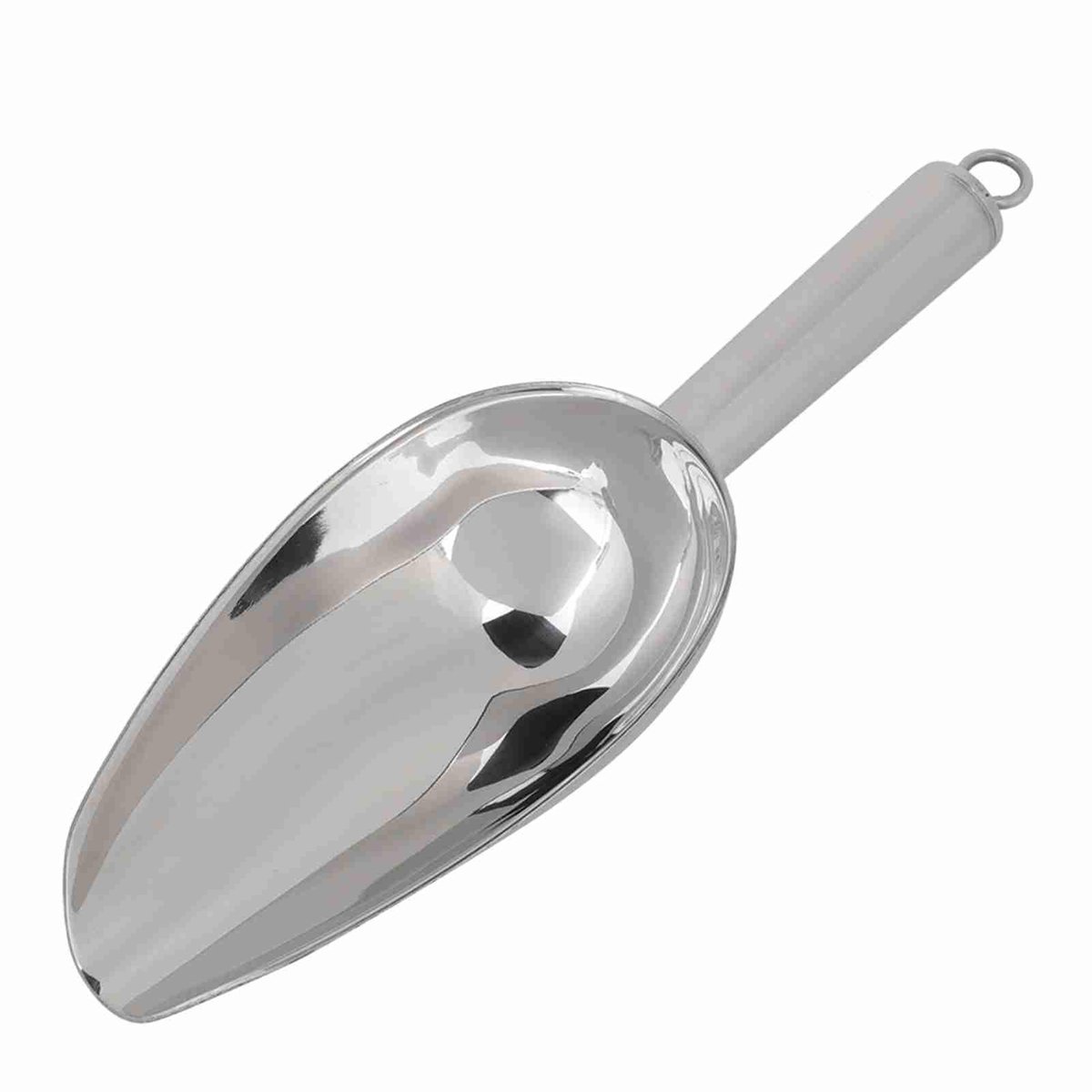 Dailygoods- IJsvoedselschep Roestvrij Staal - Multifunctionele Schep - Ergonomische Handgreep - Hanglus - Gemakkelijk Schoon Te Maken - Duurzaam - Voedselschep