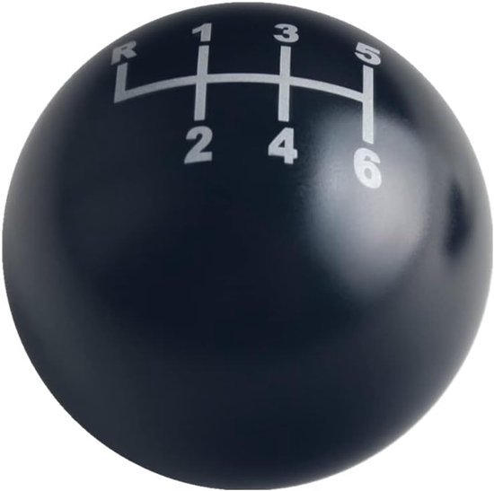 Schakelknop - Pookknop Versnellingspook - Auto Interieur - Zwaar Aluminium - 6 Snelheden - Zilver — afbeelding 2