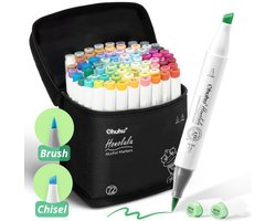 Ohuhu - Honolulu Brush & Chisel - Alcohol Art Markers - 72 kleuren