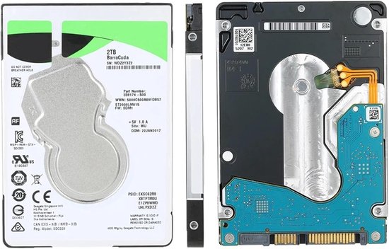 Interne Harde Schijf - Laptop Opslag - Gegevens Opslaan - Snelle Dataoverdracht - 2 TB - Zwart van Interne Harde Schijf — afbeelding 4
