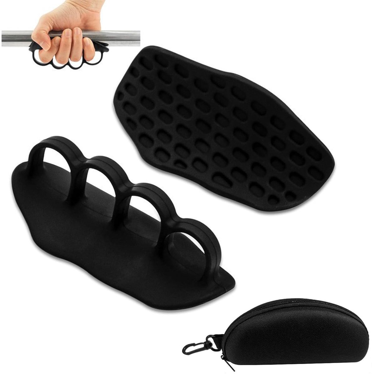 Dailygoods- Gymgrepen antislip - ergonomische siliconen - fitnesshandschoenen - voor powerlifting - pull-ups - 12 x 6 x 4 cm