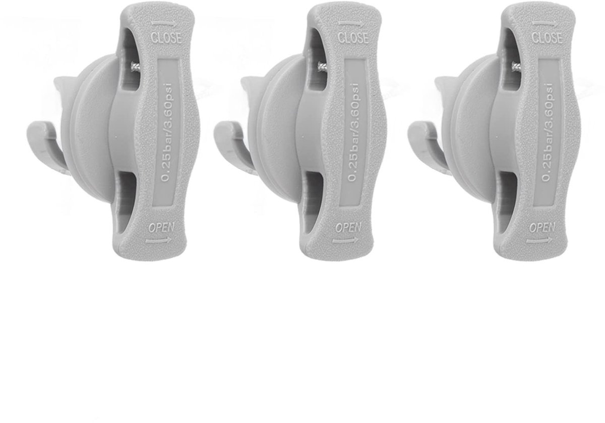 Dailygoods- Luchtplug 3 Stuks - Professionele Opblaasbare Bootklep - Lekvrije PVC Vervangingsplug - Geschikt voor Kajak/Surfplank - Afmetingen 5x3,5cm - Bootventiel