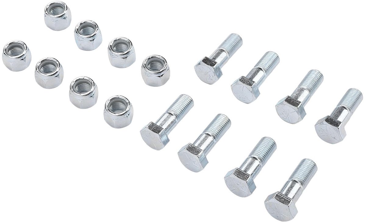 Dailygoods- Aandrijfasmoerbouten Set - Metalen Aandrijfasmoeren - Vervanging voor Land 1/2 TD5/V8 - P38/Klassiek - 8 x Bouten/Noten - Voorzijde Montage