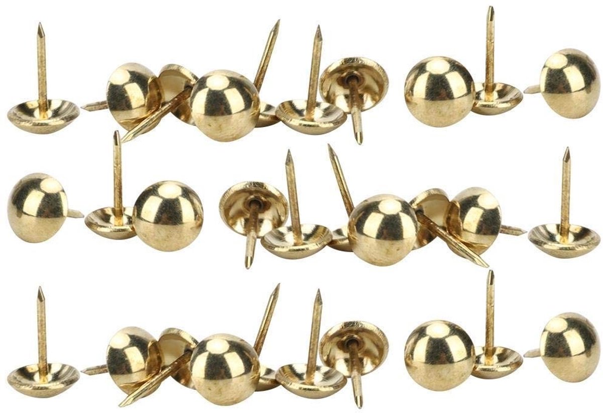 Dailygoods- Punaises Antieke Stijl - 100 Stuks - Bekledingsspijkers - Messing/IJzer - Duurzaam - Eenvoudig te Installeren