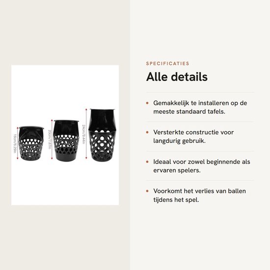 6 stks M Maat Biljart Bal Drop Netto Zak, plastic Pooltafel Web Manden Drop Netto Zak Vervanging voor Biljart Accessoire van Merkloos — afbeelding 2