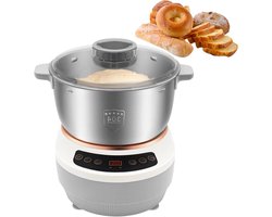 Deegkneder - Deegmachine Mixer - Brood Pizza Maken - Automatisch Kneedt - 5L - Zwart
