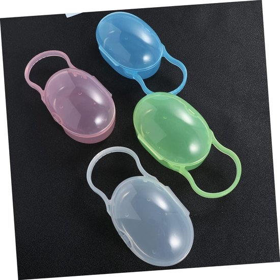 Speendoosjes Set - Fopspeen Houders - Baby Benodigdheden - Hygiënisch en Veilig - 5 Stuks - Diverse Kleuren — afbeelding 3
