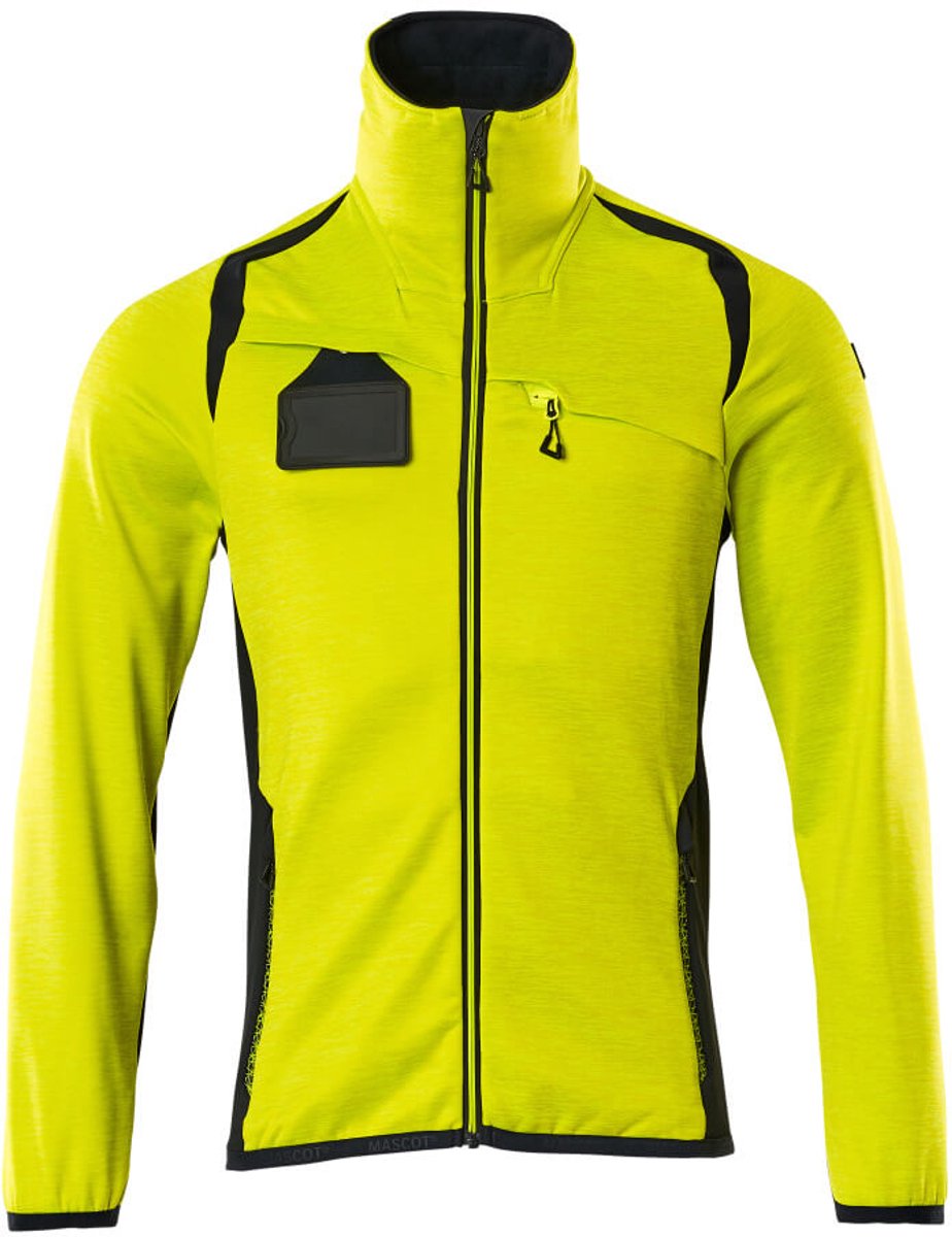 Mascot Accelerate Safe Fleecetrui met rits 19403-316 - hi-vis geel/donkermarine - 4XL