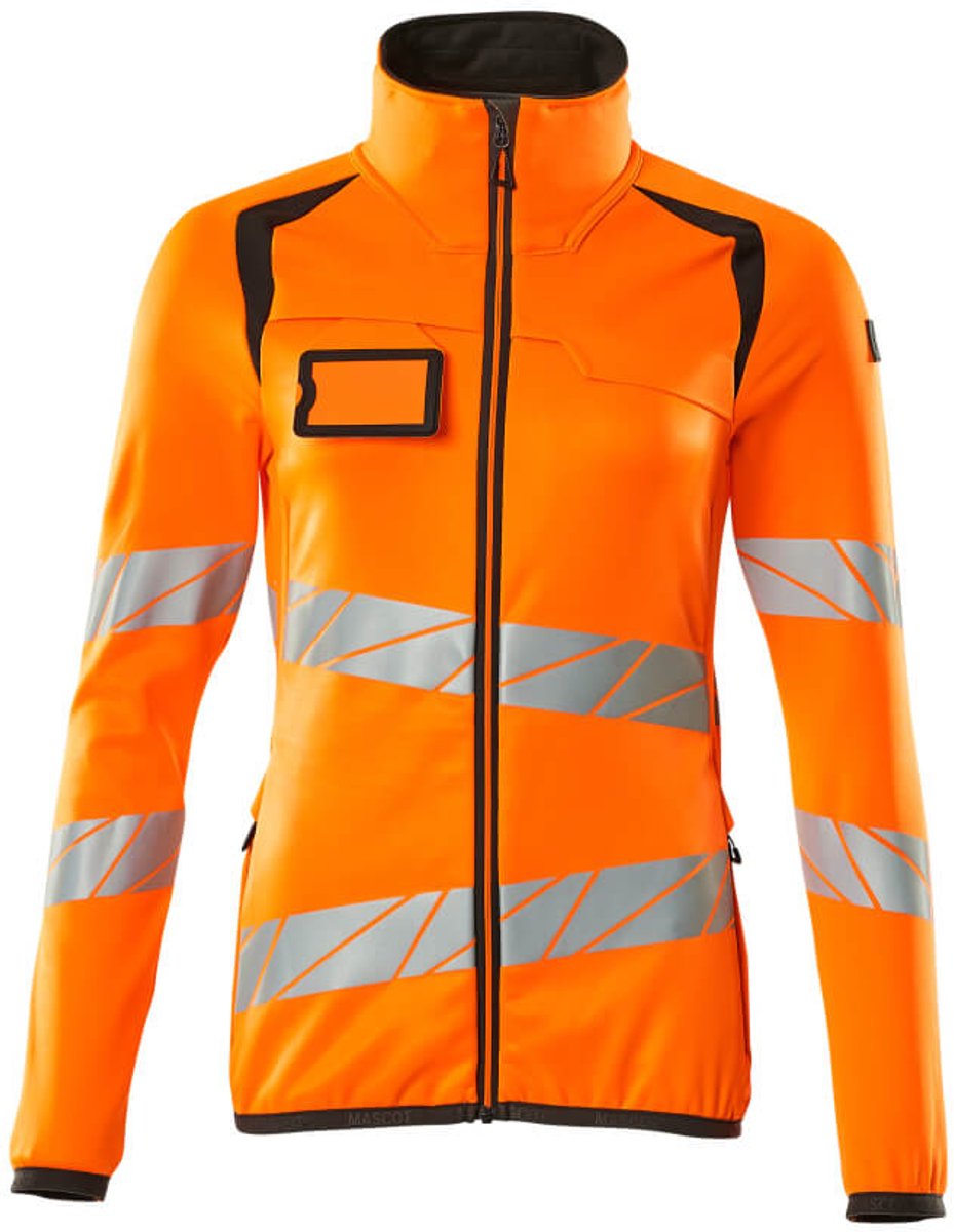 Mascot Accelerate Safe Fleecetrui met rits 19153-315 - hi-vis oranje/donkerantraciet - M