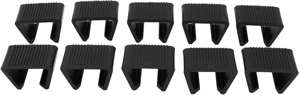 Meubelclips - Tuinstoel Clips - Stabiliteit Vergroten - Zonder Gereedschap - 10 Stuks - Zw