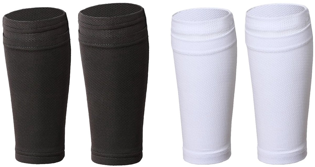 Dailygoods- Compressiesokken 2 Paar - Kuitcompressiesokken - Ondersteuning - Antislip - Ademend - Vochtabsorberend - Kuitmouwen