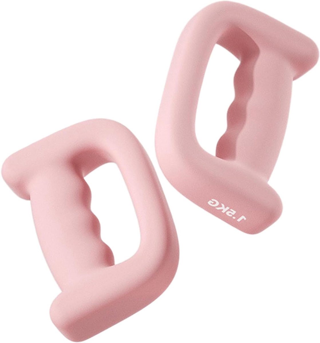 Handhalters Set - Fitness Gewichtjes - Thuis Krachttraining - Schokabsorberende Greep - 31 kg - Roze