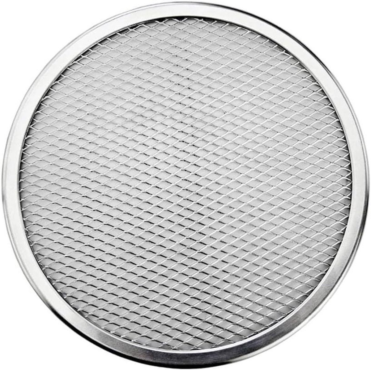 Pizzabescherming - Bakplaat Gaas - Pizza Bakken - Naadloos Ontwerp - 6-22 Inch - Zilver