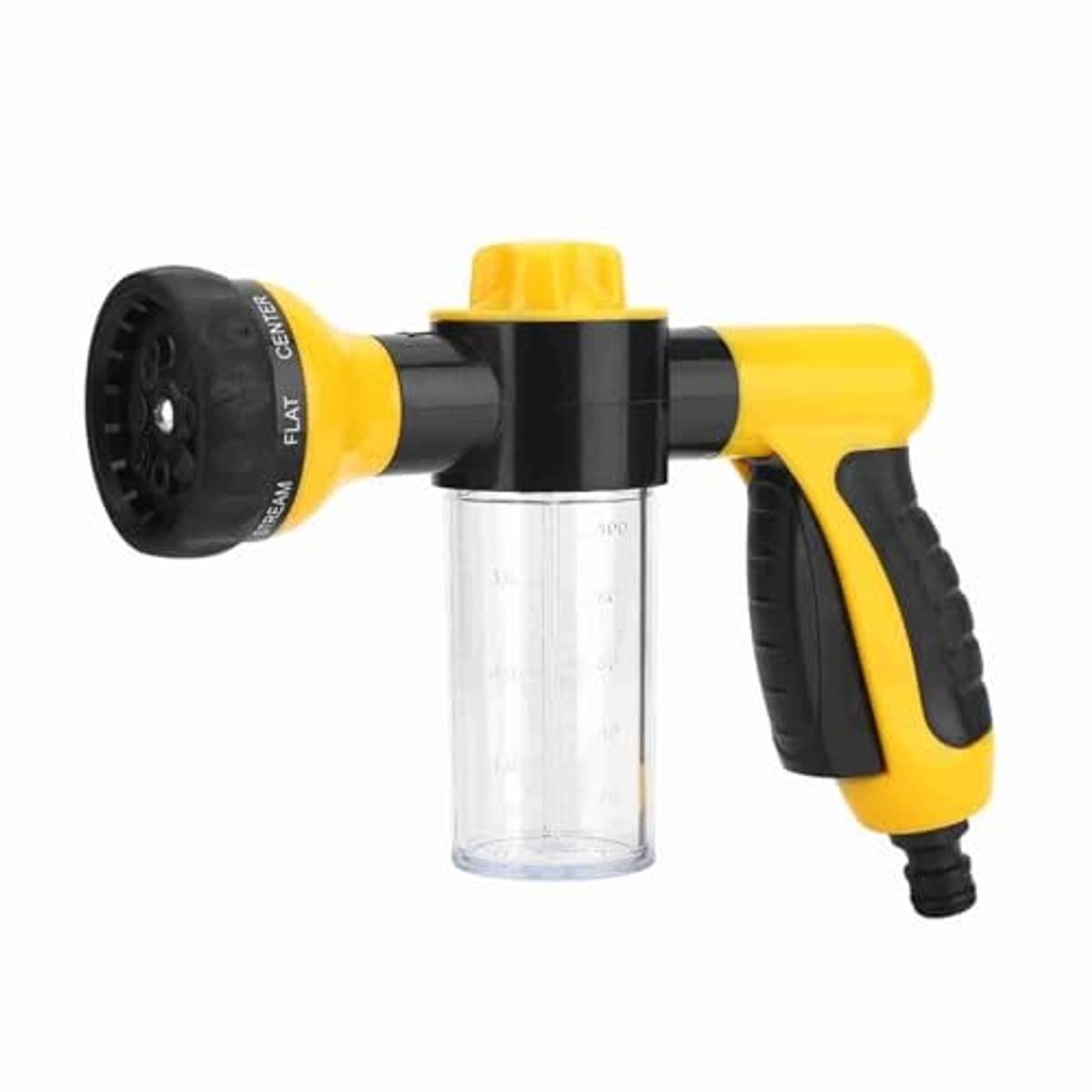 Dailygoods- Foam Gun Hoogdrukreiniger - 8 Irrigatiepatronen - Ergonomische Handgreep - 6M Spuitbereik - ABS Materiaal - Ingebouwde Fles met Schaal - Tuinsproeier