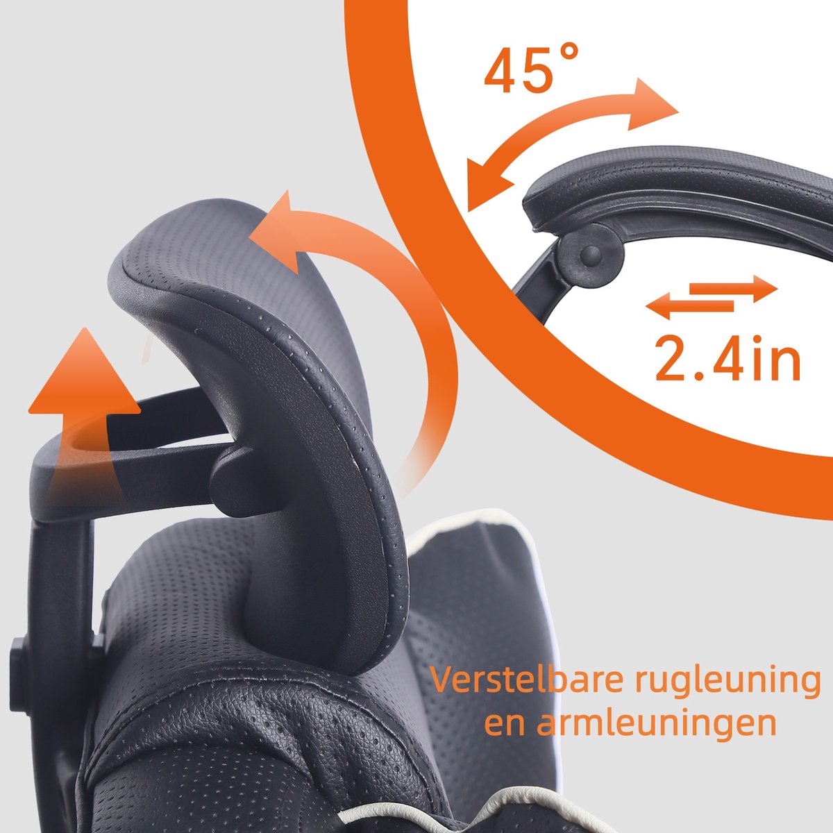 Gotagee Ergonomische Gaming-Stoel – Met Ventilator, Luchtkoeler & Koeling, Geventileerde Zitting, Ligfunctie, Massage, Verstelbare Directiestoel, Zwart thumbnail 8
