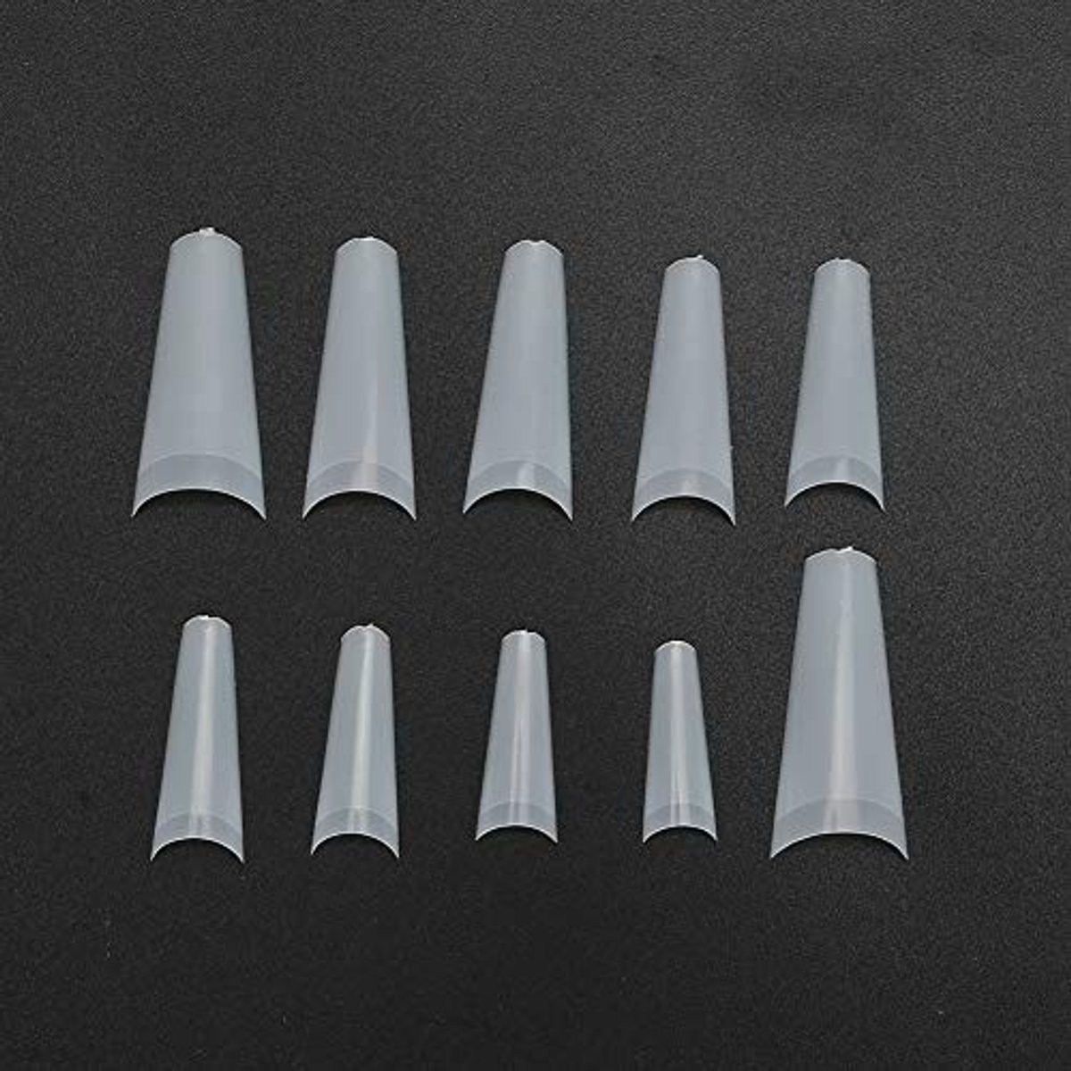 Dailygoods- Valse Nagel Tips 500 Stuks - Natuurlijke Kunstnagels - Franse Half Manicure - Geschikt voor Thuisgebruik/Nagelsalon - ABS Milieuvriendelijk - Gemakkelijk aan te brengen - Nepnagels
