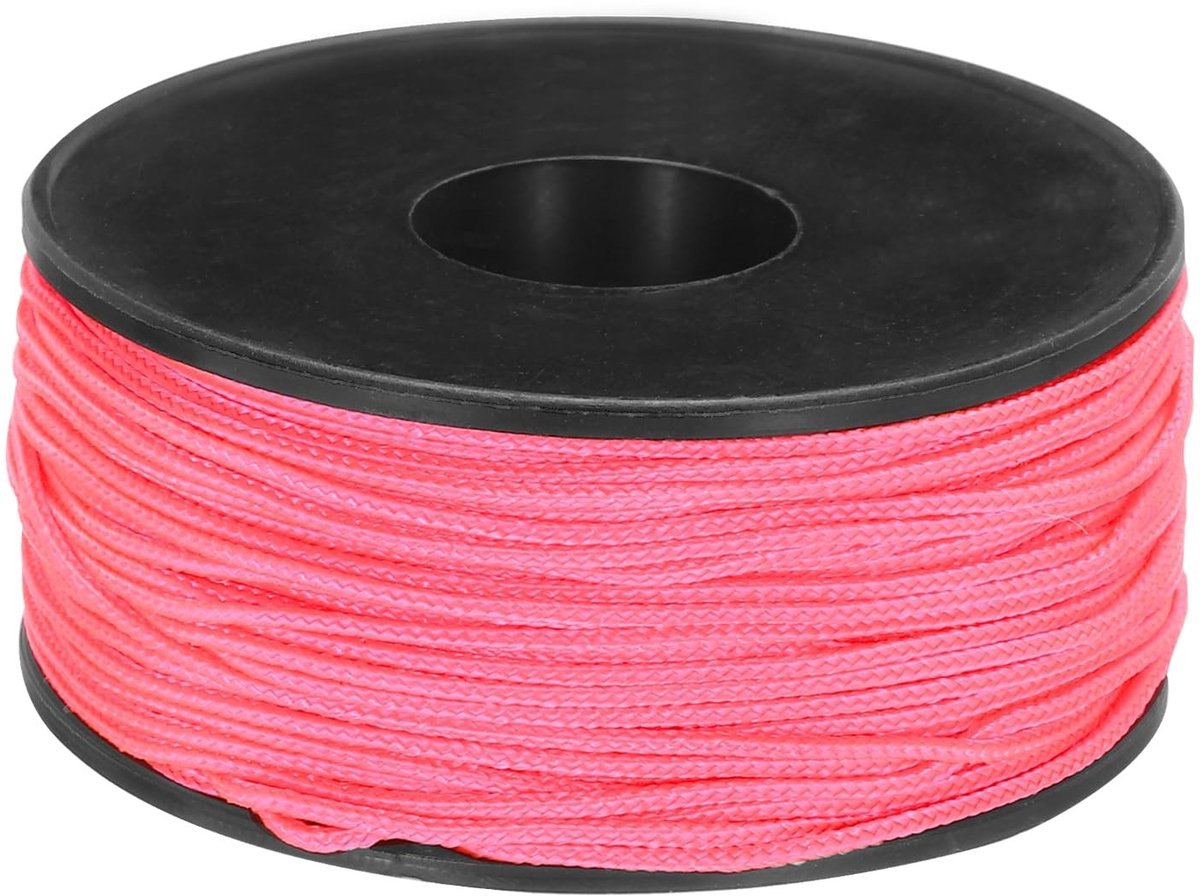 Dailygoods- Paracord Micro 1,18 mm x 50 meter - Polyester Touw - Sterk tot 100 lbs - Lichtgewicht - Veelzijdig voor Buitensporten - Ideaal voor Doe-het-zelf Projecten