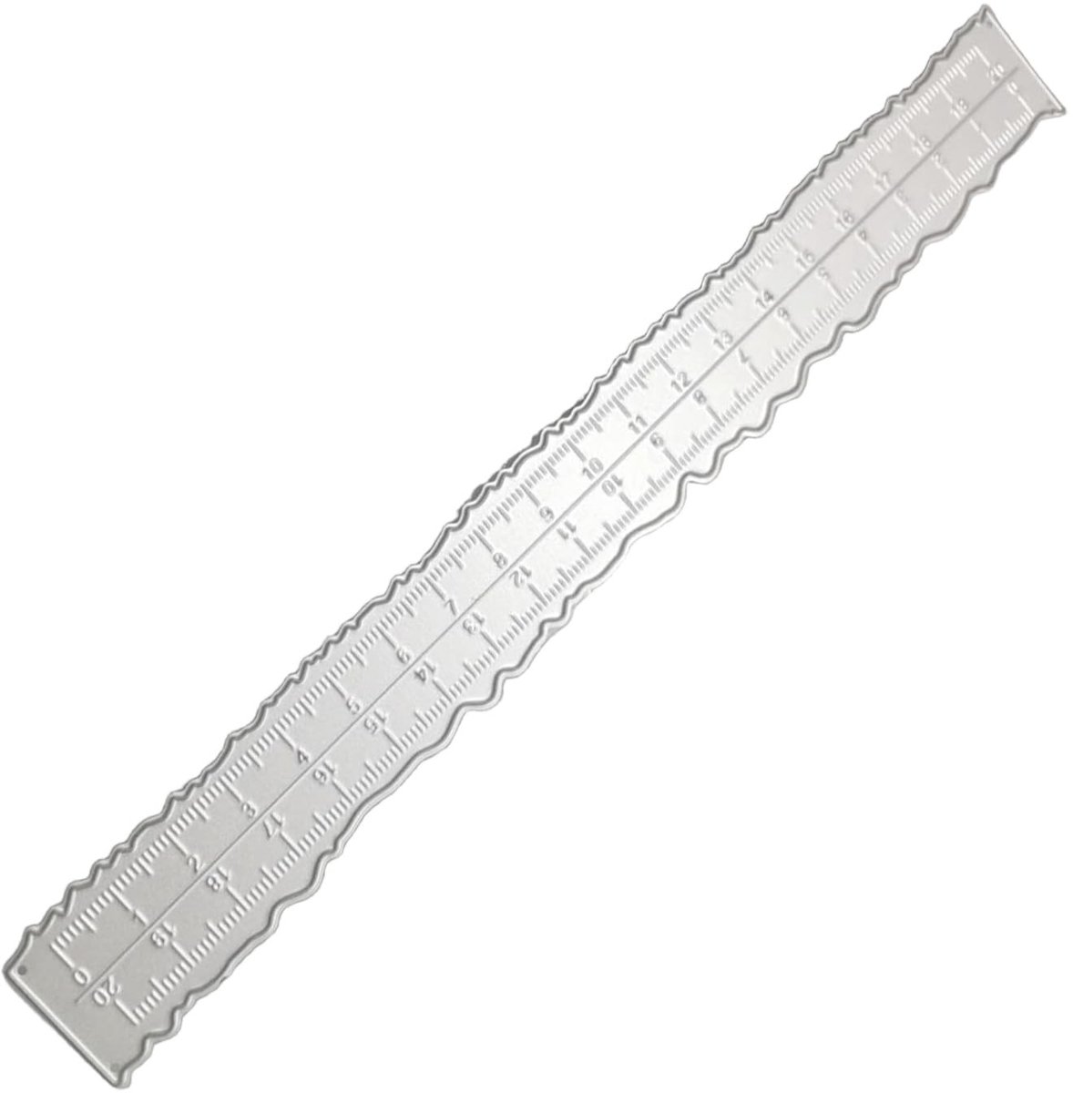 Dailygoods- Papier Scheurliniaal Koolstofstaal - Snijmat - Stansen - Onregelmatige Randen - Duurzaam - Lange Levensduur - Snijliniaal