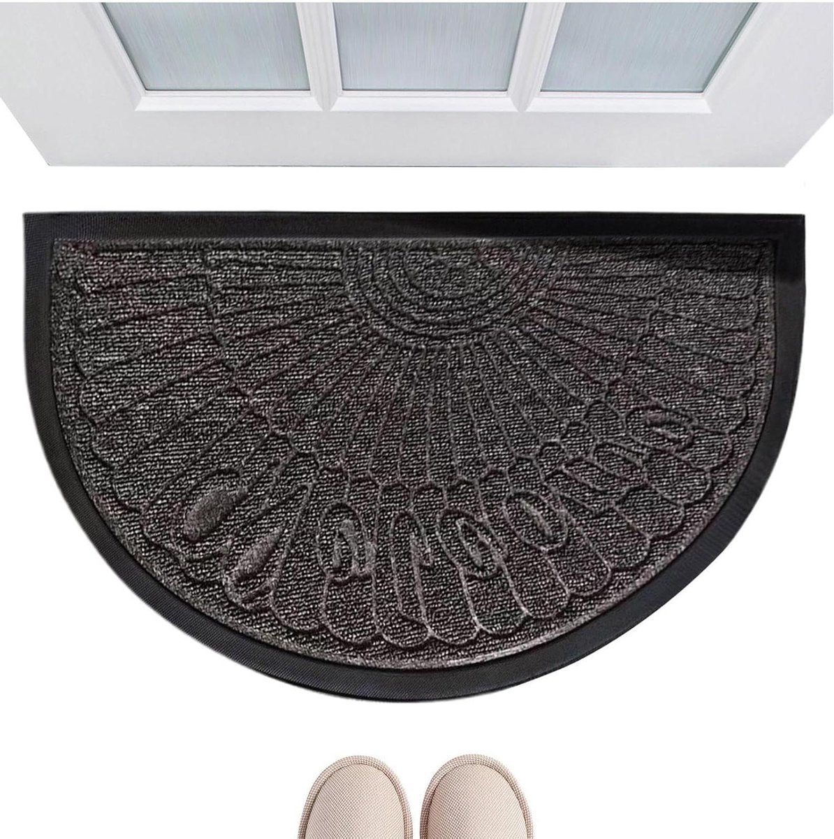 Absorberende Deurmat - Binnendeurmat Antislip - Vuil Vangen - Sneldrogend Materiaal - 40 x