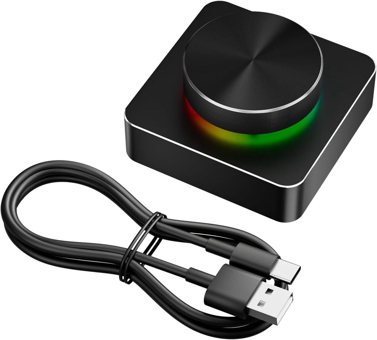 Volume Regelaar - Audio Controller - Muziek Bedienen - Programmeerbare Knoppen - 60 mm Diameter - Zwart