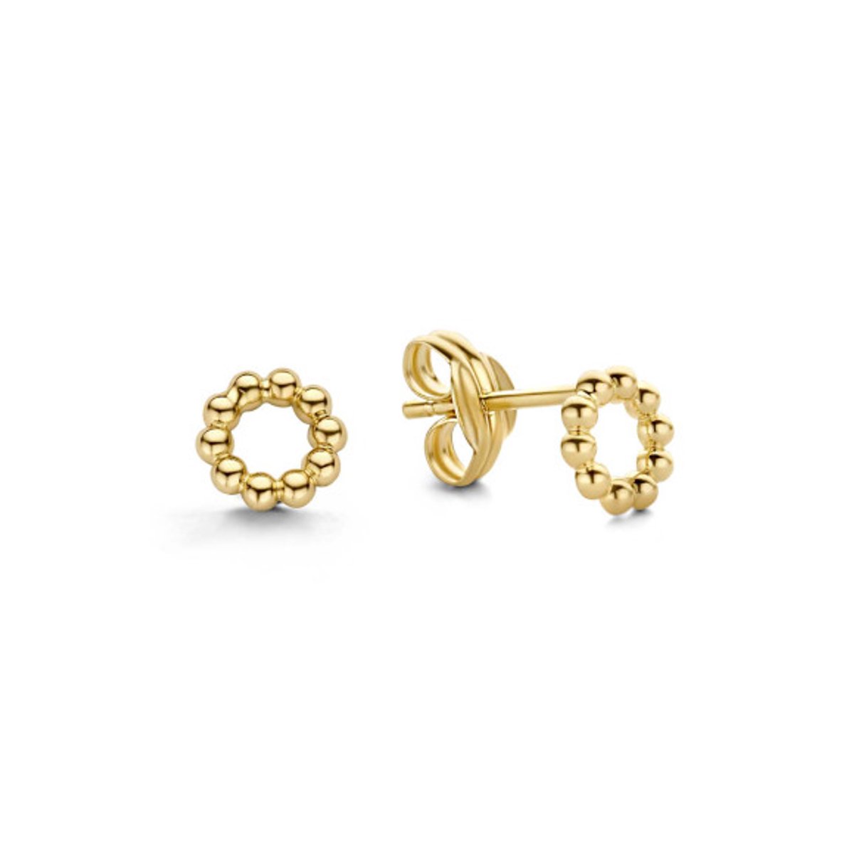 Jackie Bubbly Circle Studs 585
