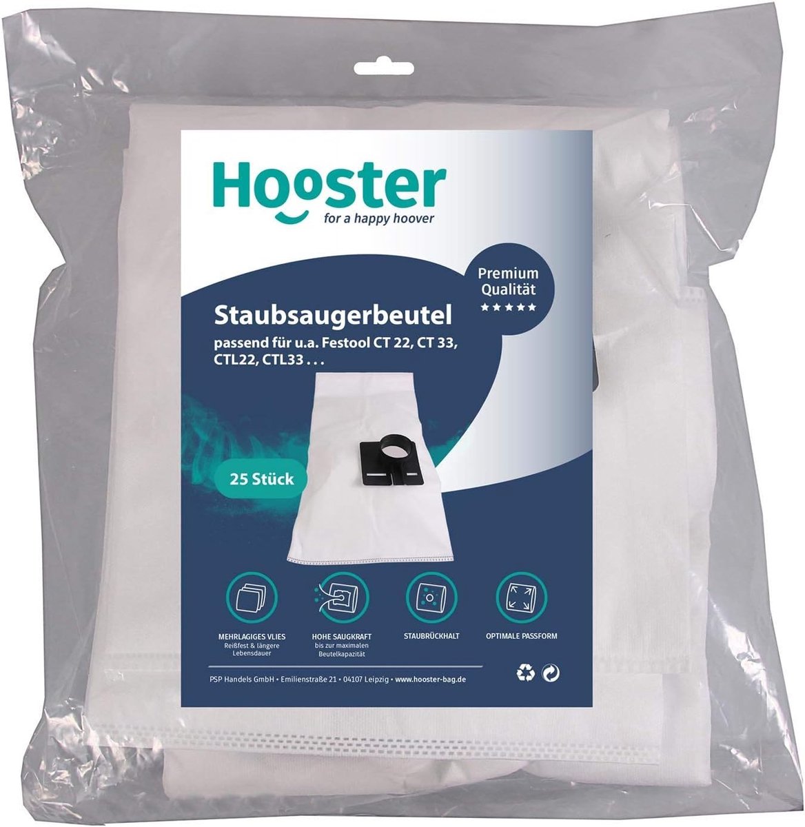 Stofzuigerzakken - Stofzakken Vlies - Stof Vangen - Meerlaags Vlies - 25 Stuks - Wit