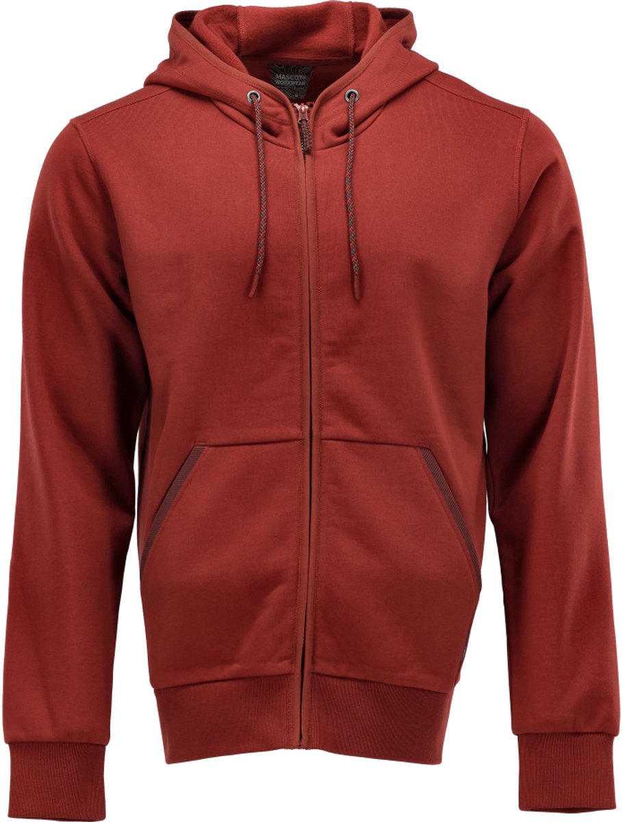 Mascot Customized Capuchontrui met rits 22486-378 - herfstrood - XS