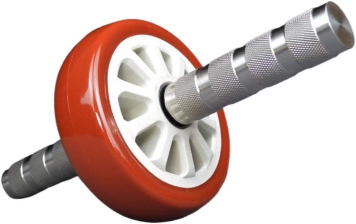 Buikspierroller - Ab roller wiel - Core training - Maximale belastbaarheid 400 kg - 15 cm - Rosso
