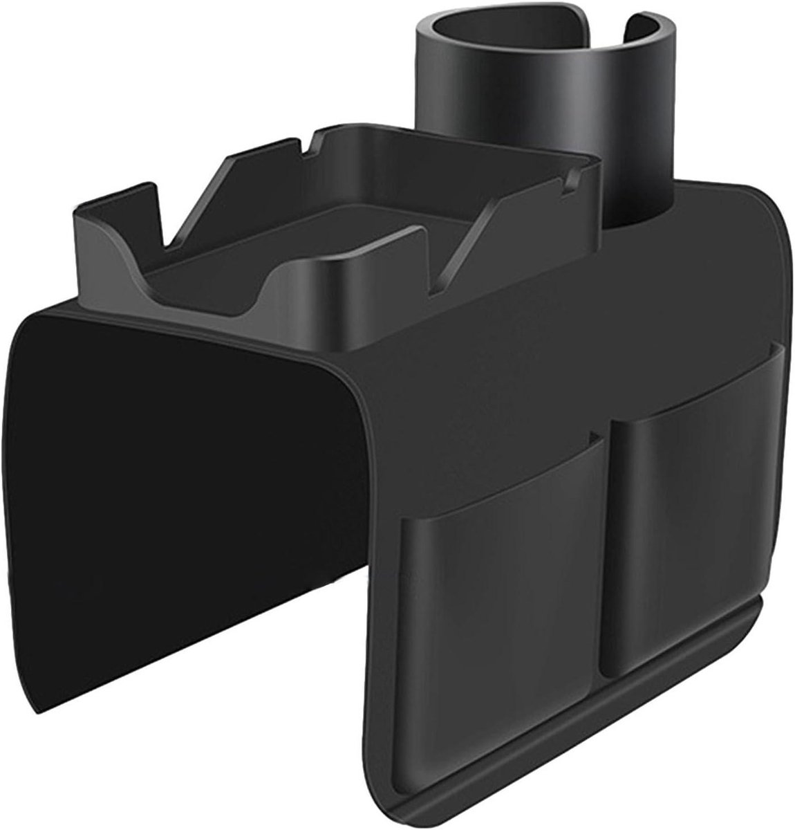 Sofa Bekerhouder - Armleuning Tray - Ontspannen Zitten - Met Zijvakken - 20.8 x 12.6 Inch - Zwart