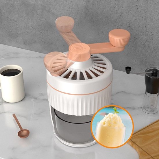Handmatige IJscrusher - Schaafmachine IJs - Drankjes Maken - Afneembaar Ontwerp - 21 x 13 x 13 cm - Zoals Afgebeeld — afbeelding 2