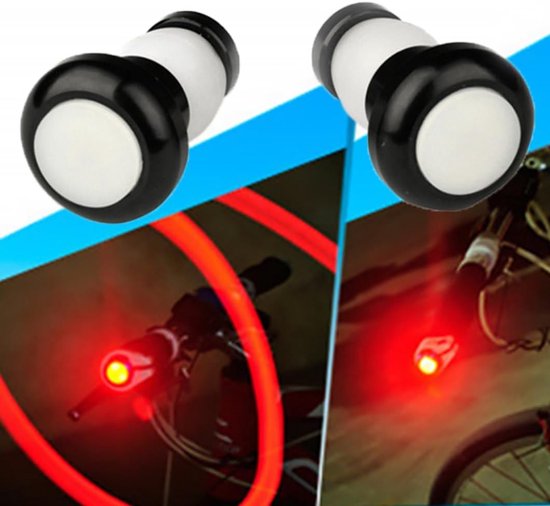 Fietsstuur Knipperlicht - Waarschuwingslamp Fiets - Verkeersveiligheid Fietsen - Drie Lichtmodi - 1 Paar - Zwart — afbeelding 3