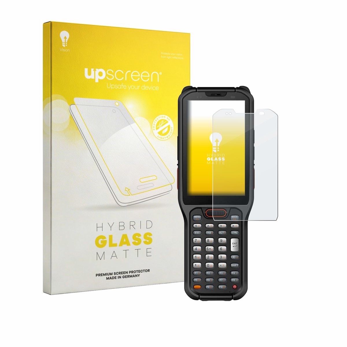 upscreen - Screenprotector voor Urovo RT40S - Folie Beschermfolie Beschermglas matte
