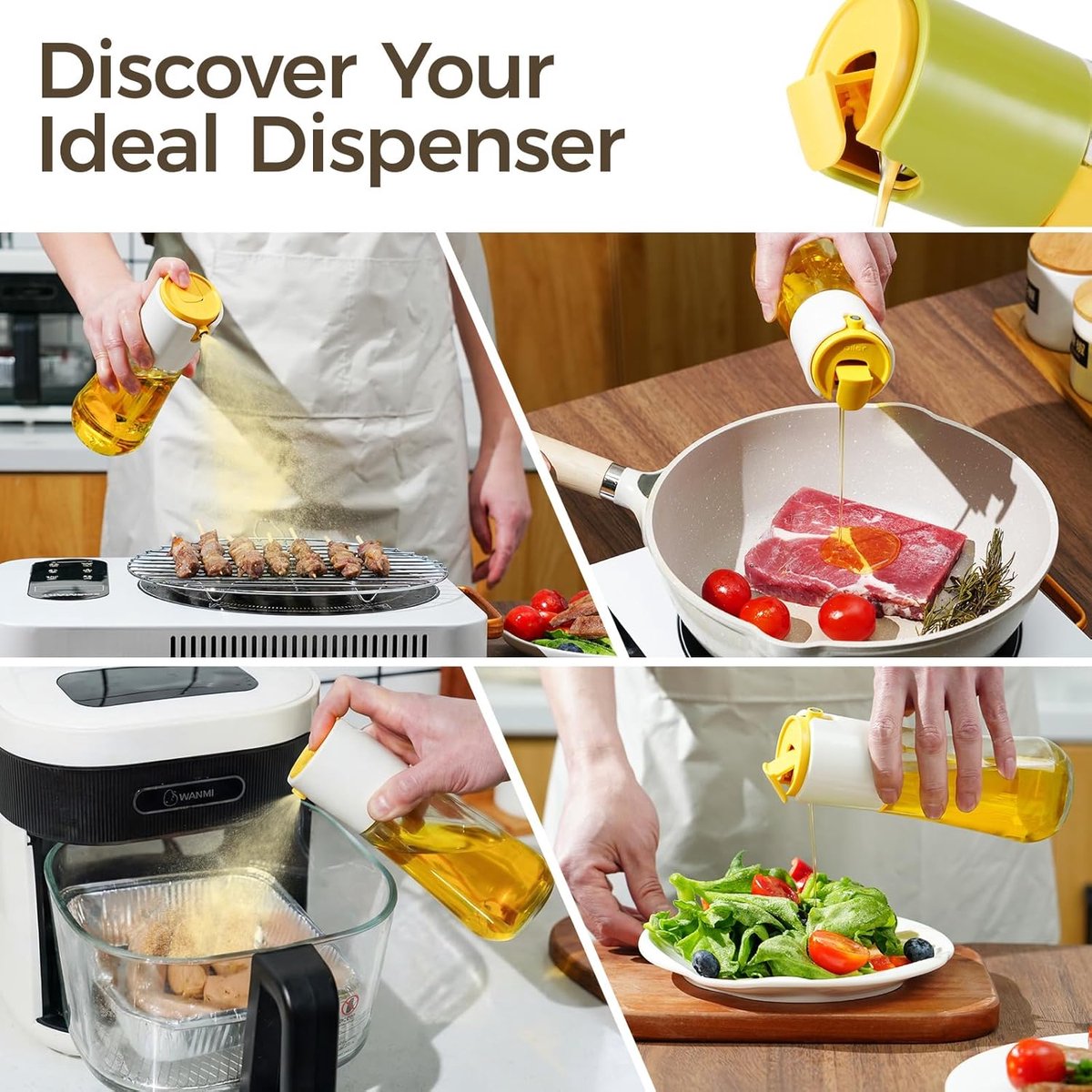 Oliedispenser Oliedispenser 2-in-1 Oliespray - afbeelding 3