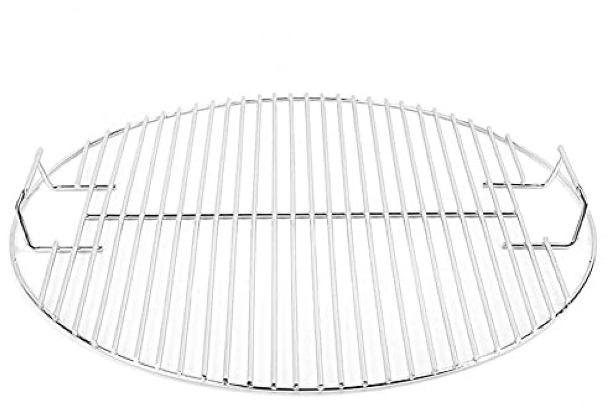 carmdering - Barbecuegrill - Ronde Grill - Bbq Rooster - 44.5 cm, stevig, antiaanbak - Gelijkmatige warmte, perfecte grillstrepen - Optimale luchtcirculatie, snel garen - Voor barbecue, picknick en kamperen - Cadeau voor foodliefhebbers