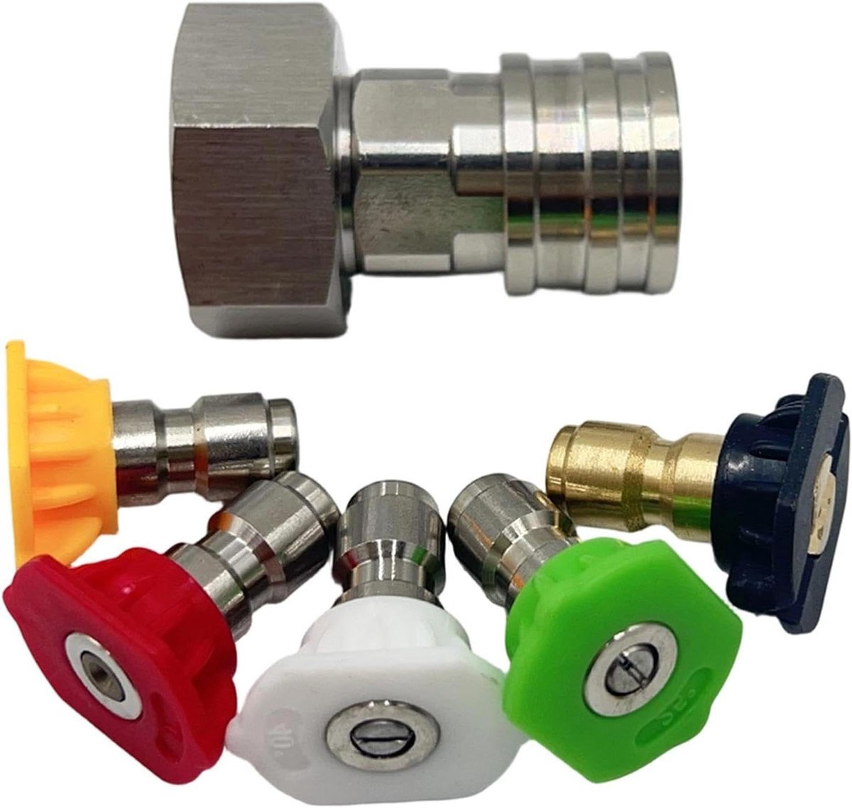 Waterslang Adapter - Koppelstuk Hogedrukreiniger - Buitenonderhoud Reinigen - Snelkoppeling Draaibeveiliging - 94 x 76 x 33 cm - Enkel attribuut