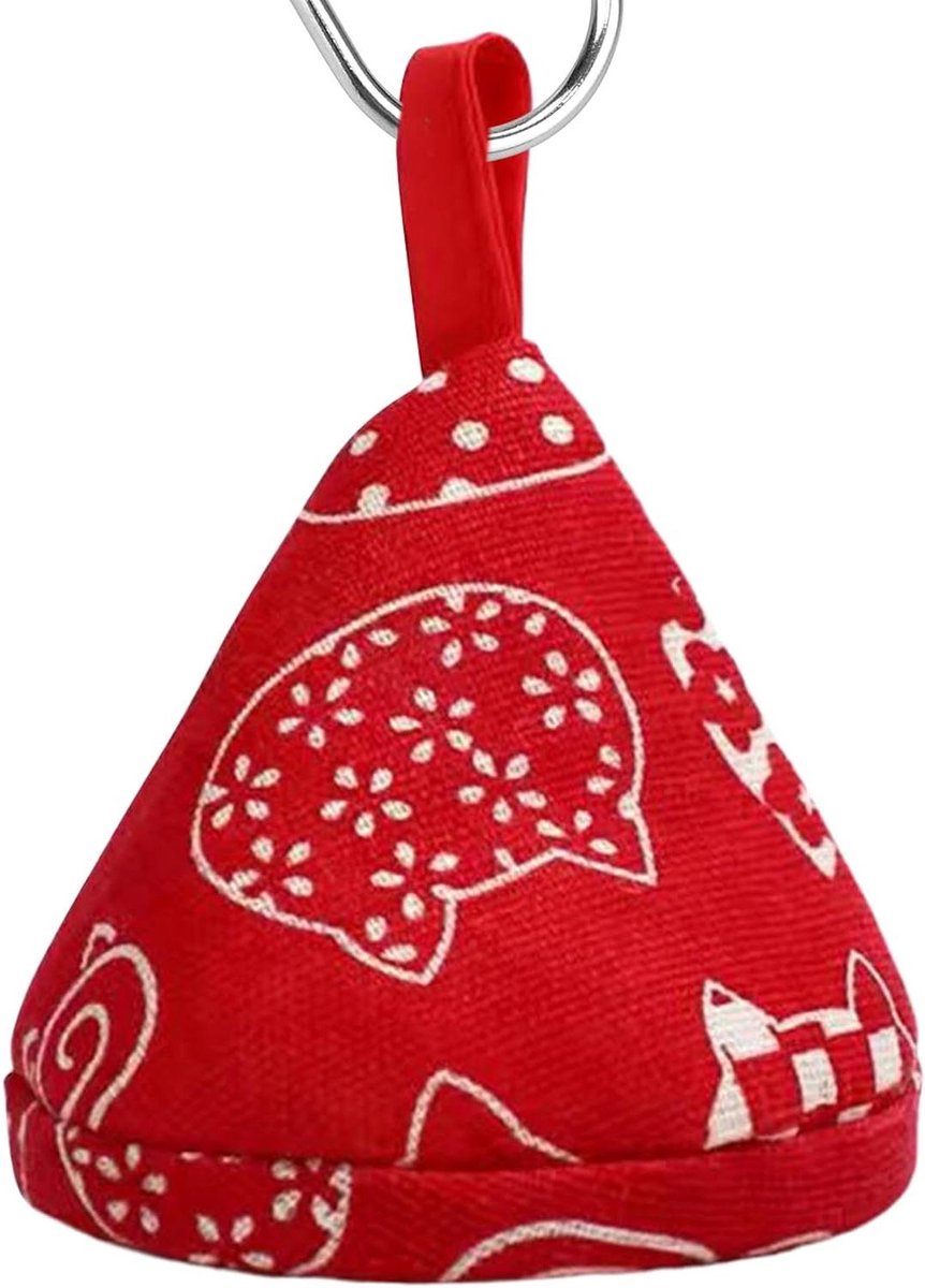 Ovensmitter Hittebestendig - Keukenhandschoen Ovenwanten - Veilig Koken - Niet-schuurbeveiliging - 12x9.5 cm - Rood