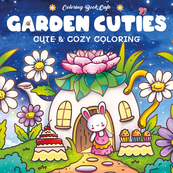 Garden cuties - Coloring book cafe - cover