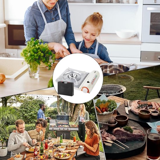 Camping Kooktoestel - Draagbare Keuken - Outdoor Koken - Modulair Ontwerp - 335 x 275 x 81 cm - Zwart van Camping — afbeelding 4