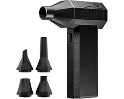 Electric Dust Blower 110,000 rpm Electric Air Blower, 3 Speed Adjustable Mini Blower with Battery, Wireless Turbo Fan for PC, Keyboard, Car, Pet Hair, Outdoor, Home