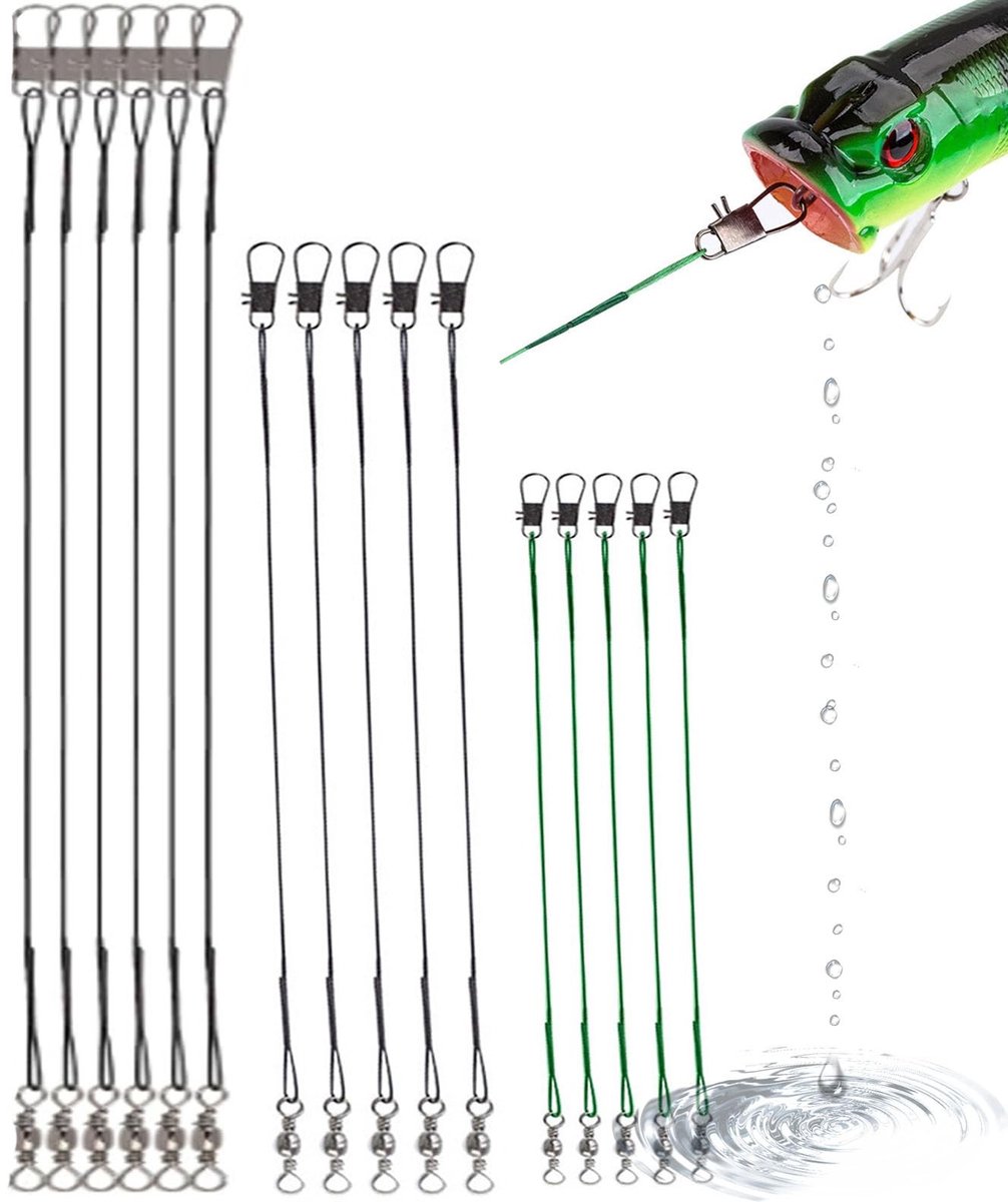 Dailygoods- Stalen Voorvakken - Set van 16 Stuks - 3 Maten - Geschikt voor Snoek - Duurzaam Materiaal - Ideaal voor Vissen - Vishaak