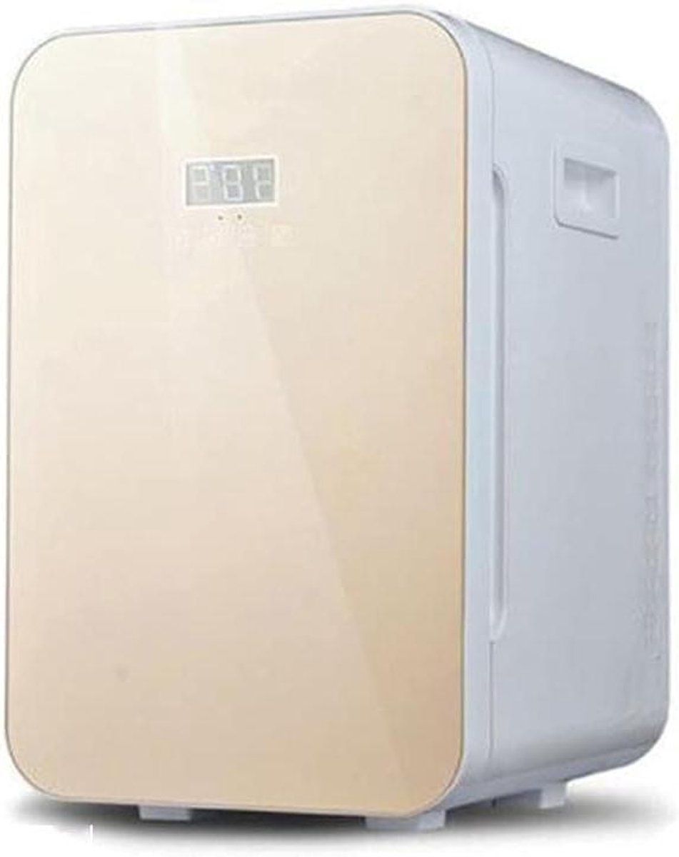 Compacte Mini Koelkast - Koelen en Verwarmen - Cosmetica Bewaren - Intelligent Display - 12 Liter - Goud
