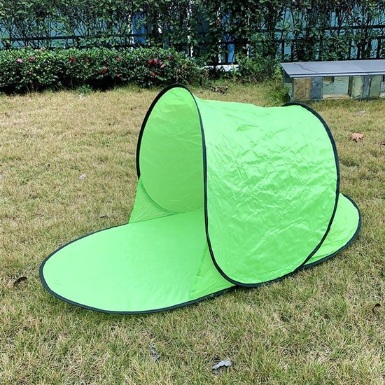 Pantoffelvormige zonneschermtent - Draagbare zonneschermtent - Pop-up tent - Opvouwbare tent - Luifel - Tent - 142*72*60 cm - Zonbescherming - Geschikt voor buitenactiviteiten, picknicks, kamperen, enz. - Groen — afbeelding 4