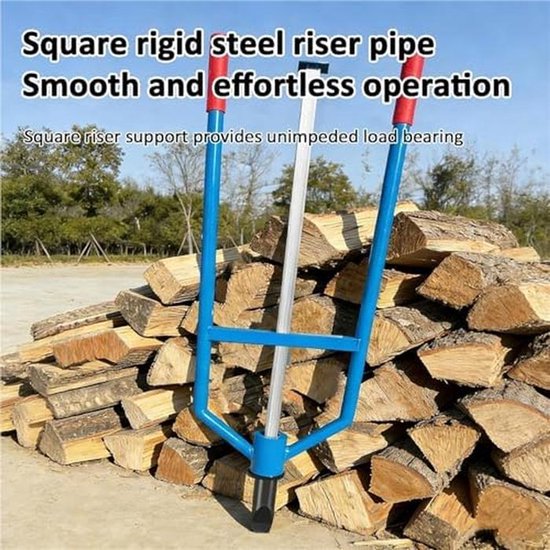 Handmatige Houtklover - Hout Splijter - Brandhout Maken - Traagheid & Zwaartekracht - 94 cm Lengte - Grijs — afbeelding 5