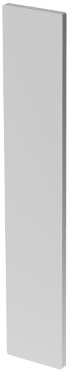 Eindkap Aluminium - Profiel Afsluiting - Glazen Reling - Schuine Uitvoering - Voor Glasprofiel - Zilver