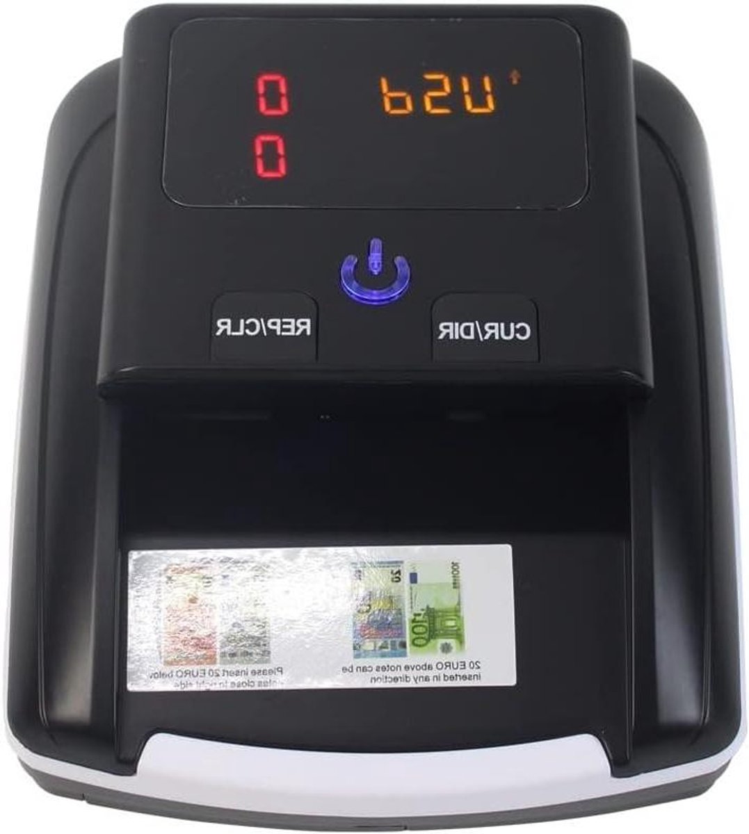 Geldteller - Contante teller - Geld tellen - Meerdere valuta - Compact formaat - Wit