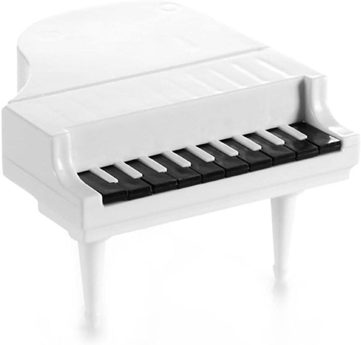 Plastic Fruitvorken - Taart Dessert Vorken - Feest Diner - Uniek Pianovorm Ontwerp - 10 Stuks - Wit
