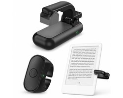 Daity 1stuk - Ring met afstandsbediening voor het omslaan van pagina's – Geschikt voor Kindle Paperwhite/Scribe/Oasis, draadloze RF-afstandsbediening/clicker voor iPhone, iPad, Android-tablets, e-readers, camerasluiter en video-trigger