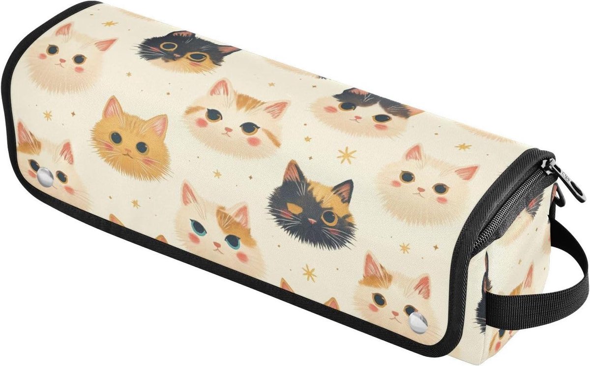 Haar Tool Reistas - Styling Organizer - Veilig Opbergen - Hittebestendig Materiaal - 37 cm Lang - Zwart