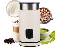 Elektrische melkopschuimer 4-in-1 - warme en koude melkschuim - melkverwarmer - matcha cacao - wit